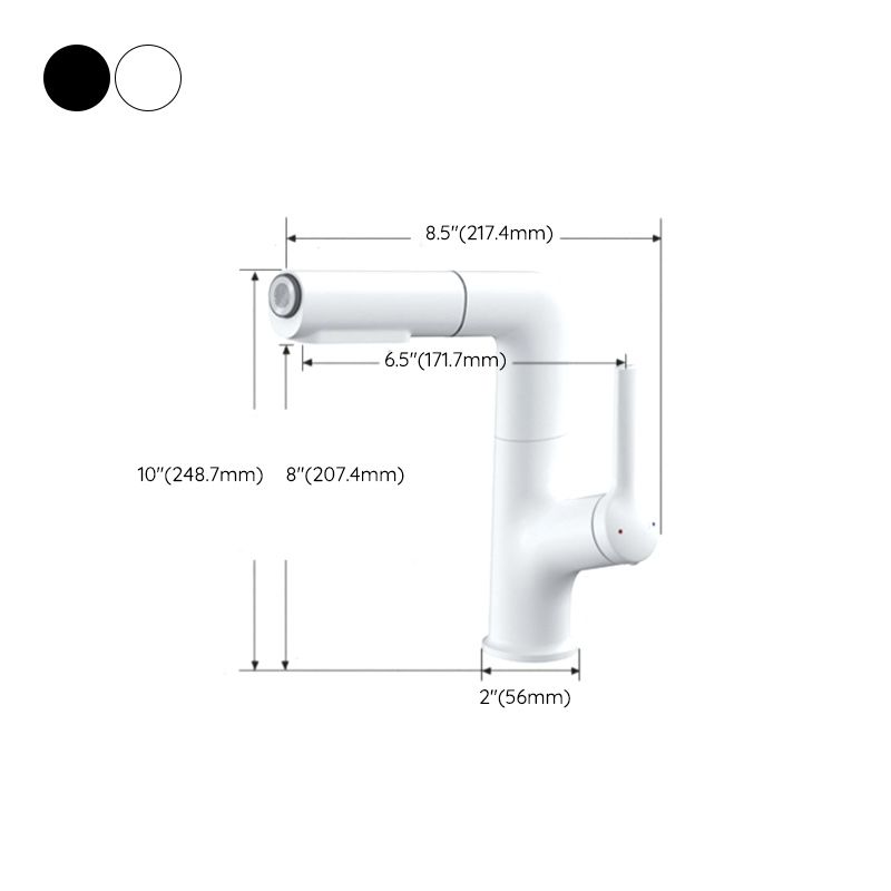 Swivel Spout Bathroom Sink Faucet with Lever Handle Vessel Sink Faucet Clearhalo 'Bathroom Remodel & Bathroom Fixtures' 'Bathroom Sink Faucets' 'Bathroom Sinks & Faucet Components' 'bathroom_sink_faucets' 'Home Improvement' 'home_improvement' 'home_improvement_bathroom_sink_faucets' 1200x1200_41a595cb-f600-4be8-864e-7daf4bcf3e1a