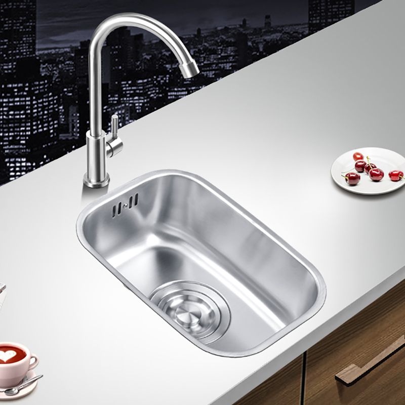 Basic Bar Sink Stainless Steel Single Bowl Kitchen Bar Sink with Drain Assembly Clearhalo 'Home Improvement' 'home_improvement' 'home_improvement_kitchen_sinks' 'Kitchen Remodel & Kitchen Fixtures' 'Kitchen Sinks & Faucet Components' 'Kitchen Sinks' 'kitchen_sinks' 1200x1200_41acb84a-0d85-41de-b757-f340dd8966ff