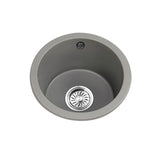 Single Bowl Kitchen Sink Granite Round Sink with Basket Strainer Clearhalo 'Home Improvement' 'home_improvement' 'home_improvement_kitchen_sinks' 'Kitchen Remodel & Kitchen Fixtures' 'Kitchen Sinks & Faucet Components' 'Kitchen Sinks' 'kitchen_sinks' 1200x1200_41af3e2a-c3e9-4680-9de2-36b693fc44e9
