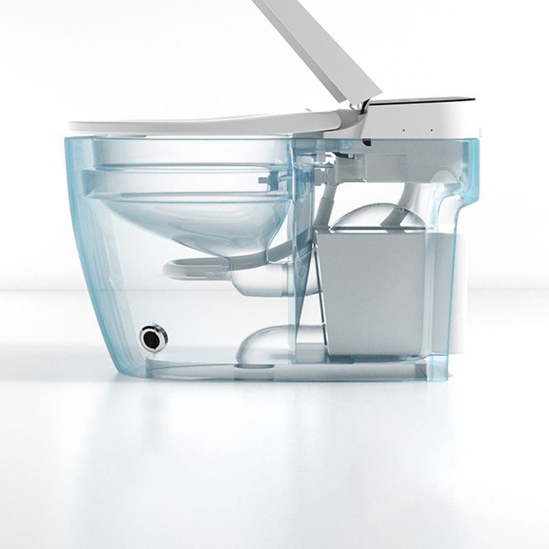 White Finish Smart Bidet Warm Air Dryer Floor Standing Bidet Clearhalo 'Bathroom Remodel & Bathroom Fixtures' 'Bidets' 'Home Improvement' 'home_improvement' 'home_improvement_bidets' 'Toilets & Bidets' 1200x1200_41b64b06-3cec-4ff4-a6ab-6126f77f33ca