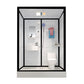 Tempered Glass Shower Stall Black Shower Stall with Towel Bar and Light Clearhalo 'Bathroom Remodel & Bathroom Fixtures' 'Home Improvement' 'home_improvement' 'home_improvement_shower_stalls_enclosures' 'Shower Stalls & Enclosures' 'shower_stalls_enclosures' 'Showers & Bathtubs' 1200x1200_41b6fdf1-9a15-42fb-9151-ee64270d899b