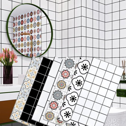 PVC Rectangular 12" X 23" 5-Pack Peel & Stick Mosaic Tile Kitchen and Bathroom Backsplash Clearhalo 'Flooring 'Home Improvement' 'home_improvement' 'home_improvement_peel_stick_blacksplash' 'Peel & Stick Backsplash Tile' 'peel_stick_blacksplash' 'Walls & Ceilings' Walls and Ceiling' 1200x1200_41b78530-cf43-4976-b295-ff0244632bee