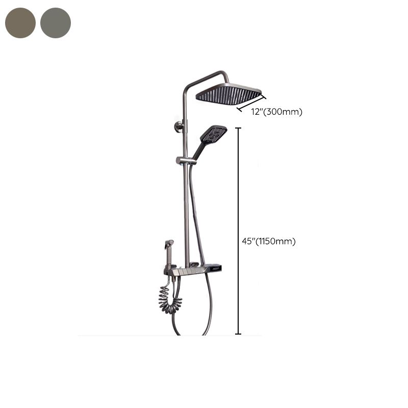 Contemporary Wall Mounted Shower System Slide Bar Included Shower Set Clearhalo 'Bathroom Remodel & Bathroom Fixtures' 'Home Improvement' 'home_improvement' 'home_improvement_shower_faucets' 'Shower Faucets & Systems' 'shower_faucets' 'Showers & Bathtubs Plumbing' 'Showers & Bathtubs' 1200x1200_41bd7565-08ca-46e5-aa36-b48cfed75aa5