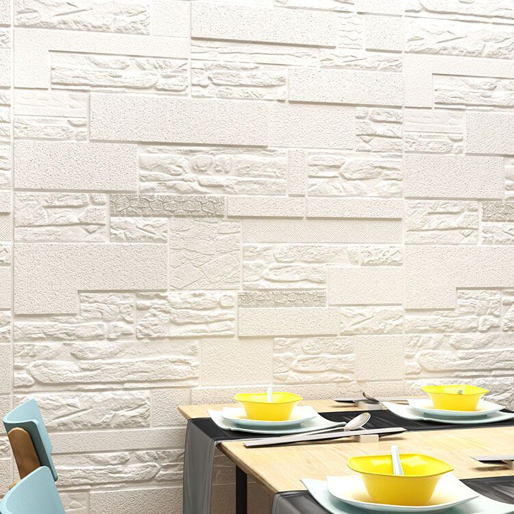 Modern Wall Plank 3D Brick Bathroom Living Room Wall Panels Set of 40 Clearhalo 'Flooring 'Home Improvement' 'home_improvement' 'home_improvement_wall_paneling' 'Wall Paneling' 'wall_paneling' 'Walls & Ceilings' Walls and Ceiling' 1200x1200_41c27771-b12d-4128-9748-1899097225f2