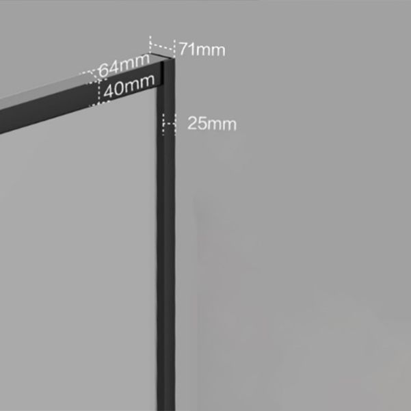 Single Sliding Semi-Frameless Shower Doors Tempered Shower Bath Door Clearhalo 'Bathroom Remodel & Bathroom Fixtures' 'Home Improvement' 'home_improvement' 'home_improvement_shower_tub_doors' 'Shower and Tub Doors' 'shower_tub_doors' 'Showers & Bathtubs' 1200x1200_41e0d61f-0f57-4065-a79e-a34d5ec36817