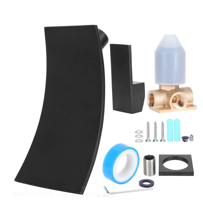 Wall Mounted Faucet Glam Style Bathroom Faucet with One Lever Handle Clearhalo 'Bathroom Remodel & Bathroom Fixtures' 'Bathroom Sink Faucets' 'Bathroom Sinks & Faucet Components' 'bathroom_sink_faucets' 'Home Improvement' 'home_improvement' 'home_improvement_bathroom_sink_faucets' 1200x1200_41e79e0d-785b-4275-ae55-5850fb4cf8d5