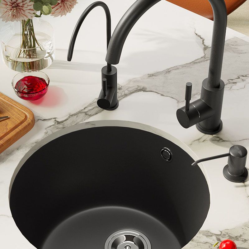 Quartz Kitchen Sink Undermount Round Shape Kitchen Bar Sink with Basket Strainer Clearhalo 'Home Improvement' 'home_improvement' 'home_improvement_kitchen_sinks' 'Kitchen Remodel & Kitchen Fixtures' 'Kitchen Sinks & Faucet Components' 'Kitchen Sinks' 'kitchen_sinks' 1200x1200_42077e30-611d-4317-9907-c85a2ab1cc7e