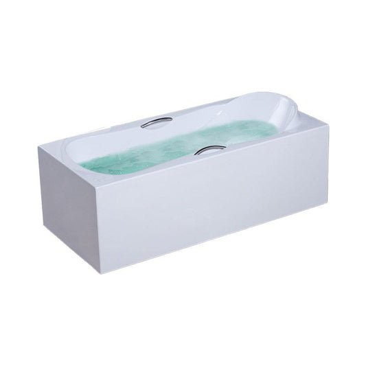 Modern Style Freestanding Bath Tub Acrylic Soaking Bathtub in White Clearhalo 'Bathroom Remodel & Bathroom Fixtures' 'Bathtubs' 'Home Improvement' 'home_improvement' 'home_improvement_bathtubs' 'Showers & Bathtubs' 1200x1200_4213f298-93f9-4e81-a828-74afa3701454
