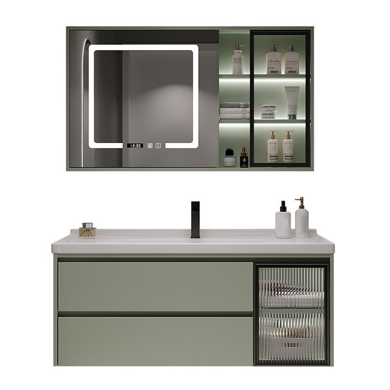 Contemporary Vanity Sink Wall-Mounted Bathroom Vanity Cabinet with Drawers Clearhalo 'Bathroom Remodel & Bathroom Fixtures' 'Bathroom Vanities' 'bathroom_vanities' 'Home Improvement' 'home_improvement' 'home_improvement_bathroom_vanities' 1200x1200_421acd9f-d79e-4f86-866a-4365470890d9