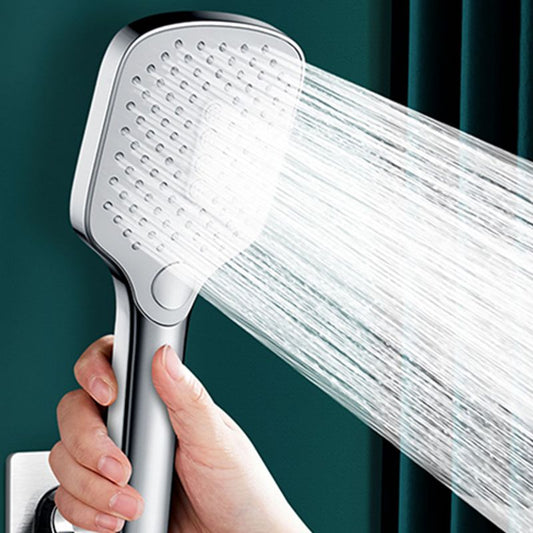 Contemporary Rectangular Hand Shower 3 Sprays Wall-Mount Hand Shower Clearhalo 'Bathroom Remodel & Bathroom Fixtures' 'Home Improvement' 'home_improvement' 'home_improvement_shower_heads' 'Shower Heads' 'shower_heads' 'Showers & Bathtubs Plumbing' 'Showers & Bathtubs' 1200x1200_421e1c9a-f69a-4803-a8f8-e938d19b2dd5
