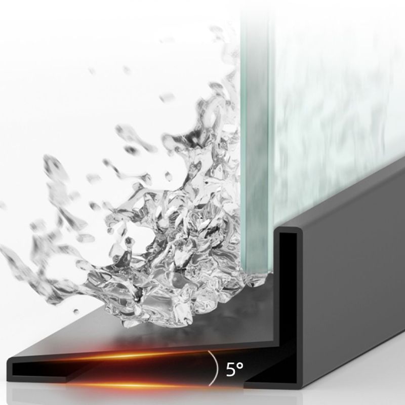 Bypass Semi Frameless Shower Door Tempered Glass Shower Door in Black Clearhalo 'Bathroom Remodel & Bathroom Fixtures' 'Home Improvement' 'home_improvement' 'home_improvement_shower_tub_doors' 'Shower and Tub Doors' 'shower_tub_doors' 'Showers & Bathtubs' 1200x1200_42208316-54c0-4caa-b9d8-1ce6544f4e27