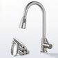 Modern 1-Handle Faucet Stainless Steel Pull down Standard Kitchen Faucet Clearhalo 'Home Improvement' 'home_improvement' 'home_improvement_kitchen_faucets' 'Kitchen Faucets' 'Kitchen Remodel & Kitchen Fixtures' 'Kitchen Sinks & Faucet Components' 'kitchen_faucets' 1200x1200_4234be83-875a-4cea-8300-3a36bac91dba
