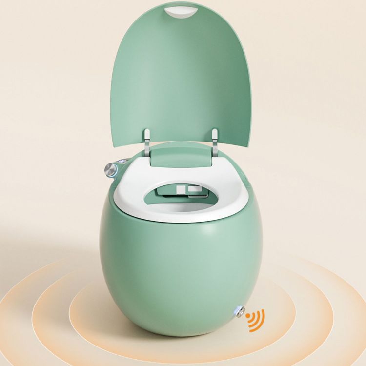 Ceramic One Pieces Smart Toilet Round Smart Toilet with Heated Seat Clearhalo 'Bathroom Remodel & Bathroom Fixtures' 'Bidets' 'Home Improvement' 'home_improvement' 'home_improvement_bidets' 'Toilets & Bidets' 1200x1200_4237fe84-0190-4a08-85a5-7fac04135d25