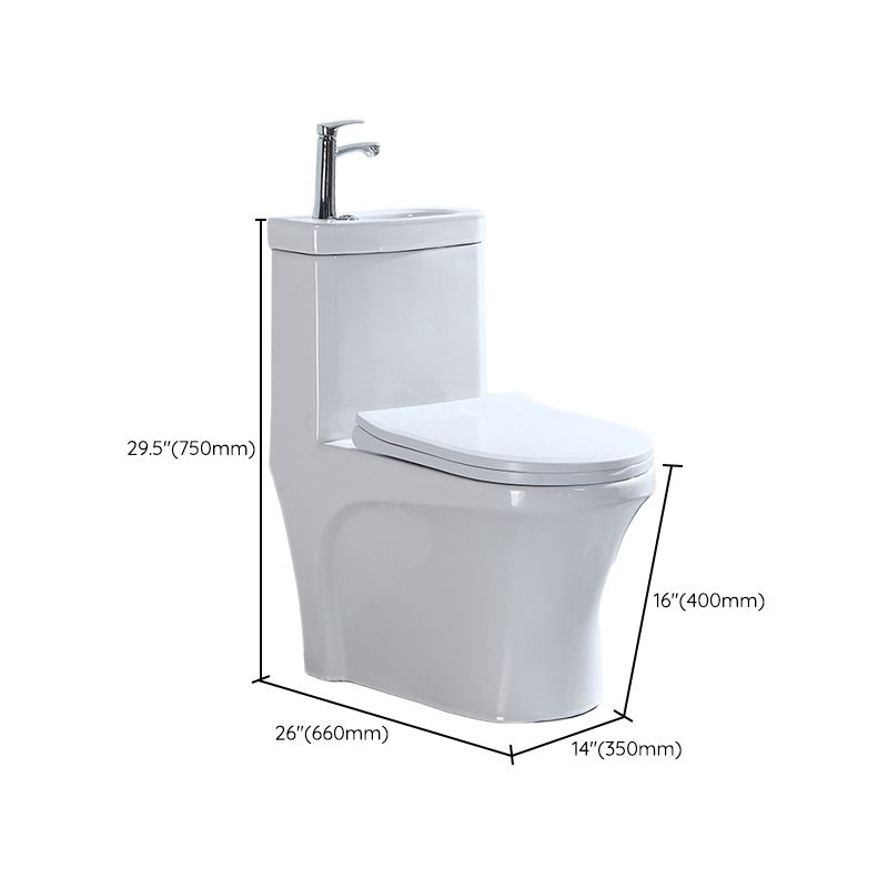 Contemporary Porcelain Flush Toilet Floor Mount One-Piece Toilet Urine Toilet Clearhalo 'Bathroom Remodel & Bathroom Fixtures' 'Home Improvement' 'home_improvement' 'home_improvement_toilets' 'Toilets & Bidets' 'Toilets' 1200x1200_42444ec1-ebbe-4b9f-958a-62b2a4b2eb32