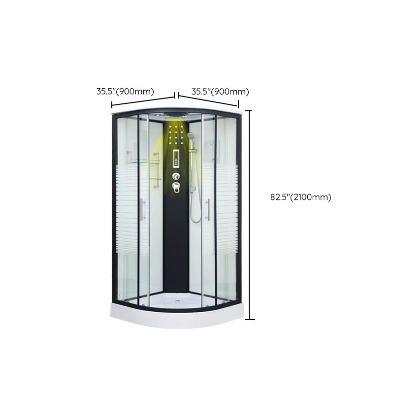 Tempered Glass Shower Stall Double Sliding Shower Stall with Header Clearhalo 'Bathroom Remodel & Bathroom Fixtures' 'Home Improvement' 'home_improvement' 'home_improvement_shower_stalls_enclosures' 'Shower Stalls & Enclosures' 'shower_stalls_enclosures' 'Showers & Bathtubs' 1200x1200_426d96a0-63fa-4488-a3b7-03149e03fb7c