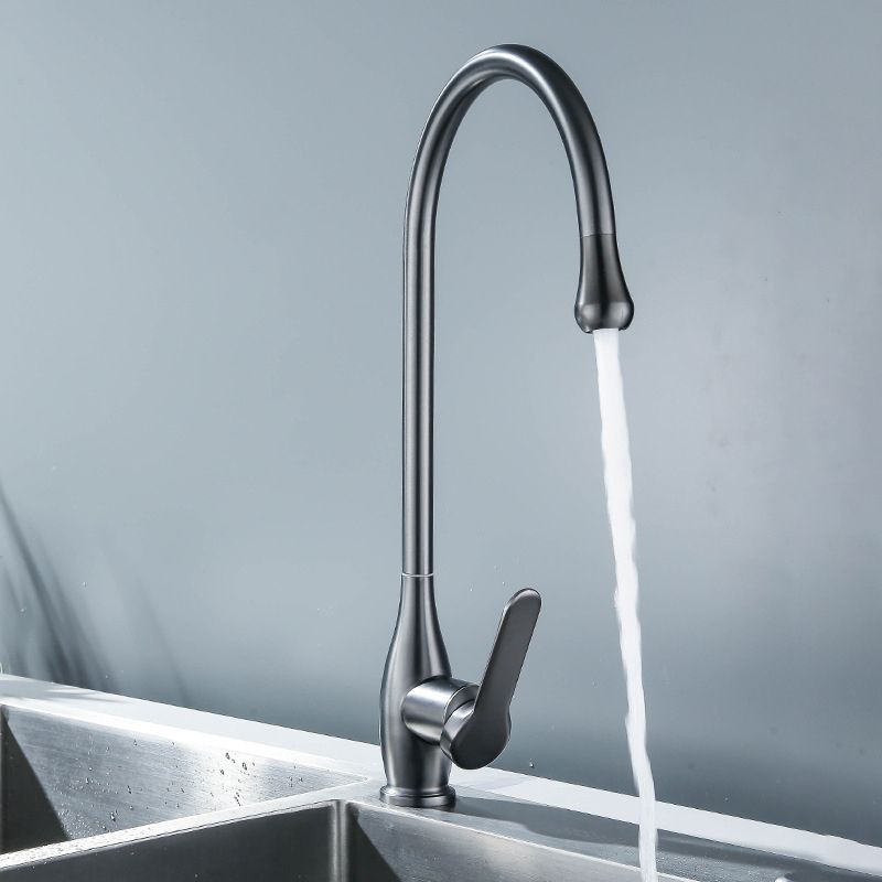 Modern 1-Handle Faucets with Water Dispenser Standard Kitchen Faucets Clearhalo 'Home Improvement' 'home_improvement' 'home_improvement_kitchen_faucets' 'Kitchen Faucets' 'Kitchen Remodel & Kitchen Fixtures' 'Kitchen Sinks & Faucet Components' 'kitchen_faucets' 1200x1200_428e3016-8c1e-47a6-8428-7ab69aa87421