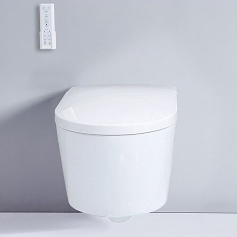 Contemporary Wall Hung Toilet Set Elongated Bowl Shape Smart Bidet Clearhalo 'Bathroom Remodel & Bathroom Fixtures' 'Bidets' 'Home Improvement' 'home_improvement' 'home_improvement_bidets' 'Toilets & Bidets' 1200x1200_4294882a-add5-438f-b1d3-896220ce86ef