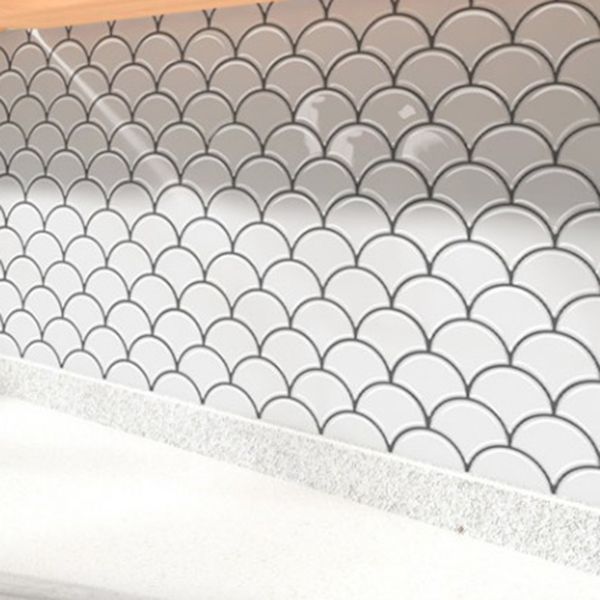 Fish Scale Peel & Stick Field Tile Square Plastic Peel & Stick Mosaic Tile Clearhalo 'Flooring 'Home Improvement' 'home_improvement' 'home_improvement_peel_stick_blacksplash' 'Peel & Stick Backsplash Tile' 'peel_stick_blacksplash' 'Walls & Ceilings' Walls and Ceiling' 1200x1200_429648a0-fb8c-4bb2-8852-d518d528ca37
