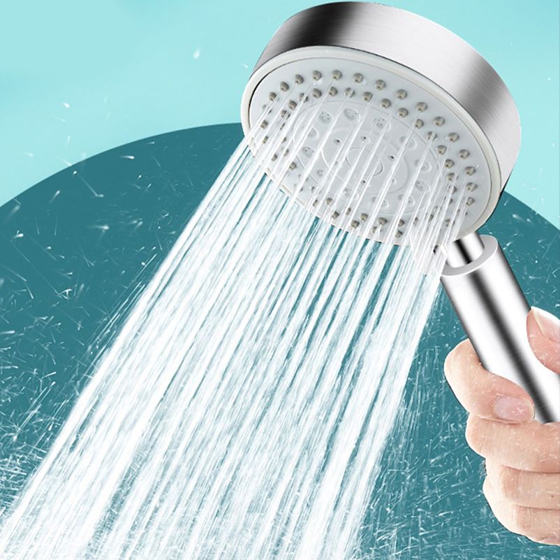Stainless Steel Round Hand Shower Adjustable Spray Pattern Showerhead Clearhalo 'Bathroom Remodel & Bathroom Fixtures' 'Home Improvement' 'home_improvement' 'home_improvement_shower_heads' 'Shower Heads' 'shower_heads' 'Showers & Bathtubs Plumbing' 'Showers & Bathtubs' 1200x1200_42a4692c-88a0-4716-acb5-d286d5dce82a
