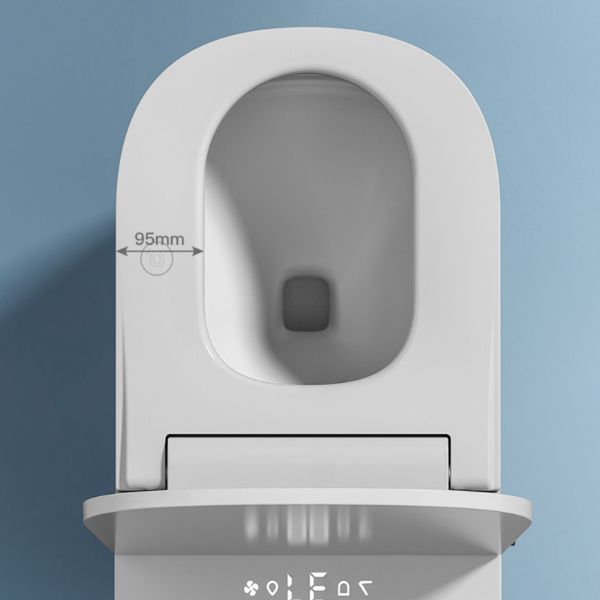 White Elongated Floor Mount Bidet with Warm Air Dryer Antimicrobial Clearhalo 'Bathroom Remodel & Bathroom Fixtures' 'Bidets' 'Home Improvement' 'home_improvement' 'home_improvement_bidets' 'Toilets & Bidets' 1200x1200_42c207d8-6827-42a9-9c6d-ff4fa695c650