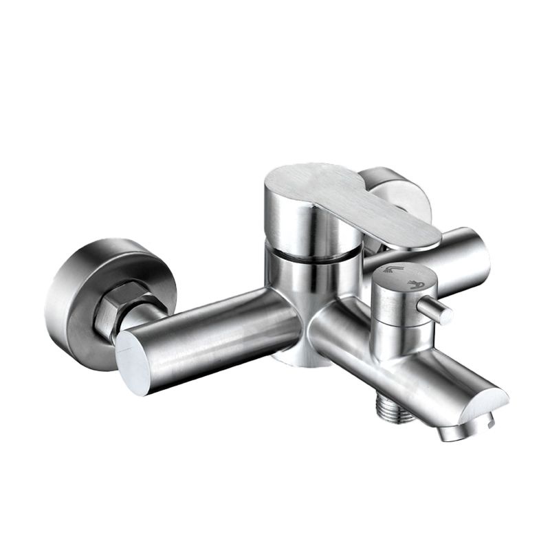 Popular Tub Filler Trim 304 Stainless Steel Wall Mounted Tub Filler Clearhalo 'Bathroom Remodel & Bathroom Fixtures' 'Bathtub Faucets' 'bathtub_faucets' 'Home Improvement' 'home_improvement' 'home_improvement_bathtub_faucets' 1200x1200_42c46ac3-4308-4cad-8a7e-87d1234ca8c9