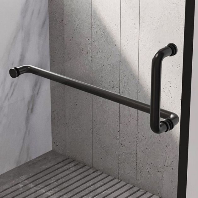 Single Sliding Framed 74.8" H Shower Bath Door Modern Tempered Shower Door Clearhalo 'Bathroom Remodel & Bathroom Fixtures' 'Home Improvement' 'home_improvement' 'home_improvement_shower_tub_doors' 'Shower and Tub Doors' 'shower_tub_doors' 'Showers & Bathtubs' 1200x1200_42f86eaf-06dc-4aa4-a8bd-2a96a808d8fc