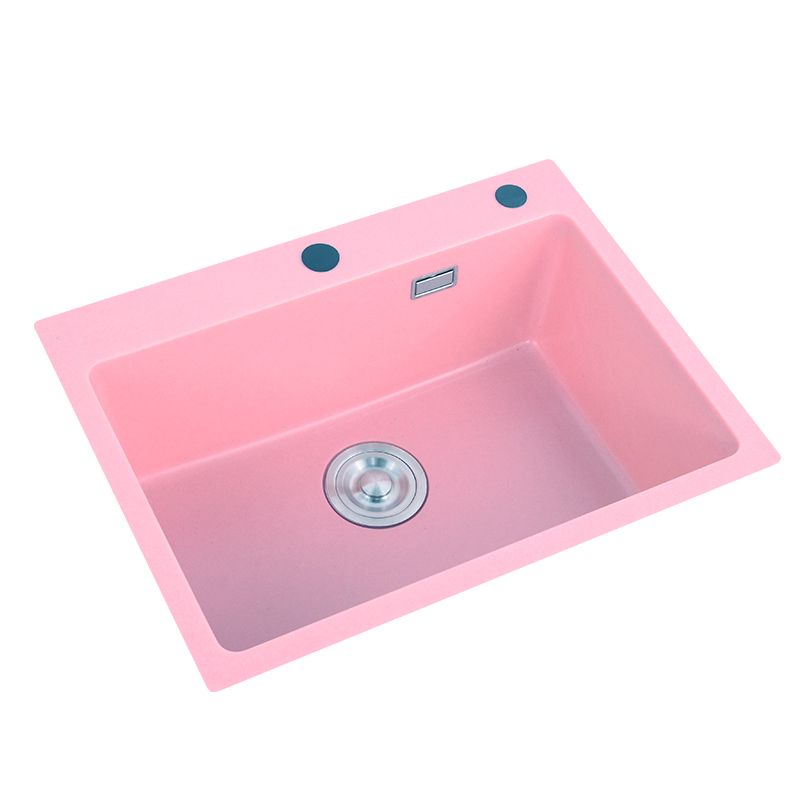 Quartz Kitchen Sink Contemporary Single Bowl Kitchen Sink with Drain Assembly Clearhalo 'Home Improvement' 'home_improvement' 'home_improvement_kitchen_sinks' 'Kitchen Remodel & Kitchen Fixtures' 'Kitchen Sinks & Faucet Components' 'Kitchen Sinks' 'kitchen_sinks' 1200x1200_42fc4f68-3c93-451c-8389-b0ef9fd24238