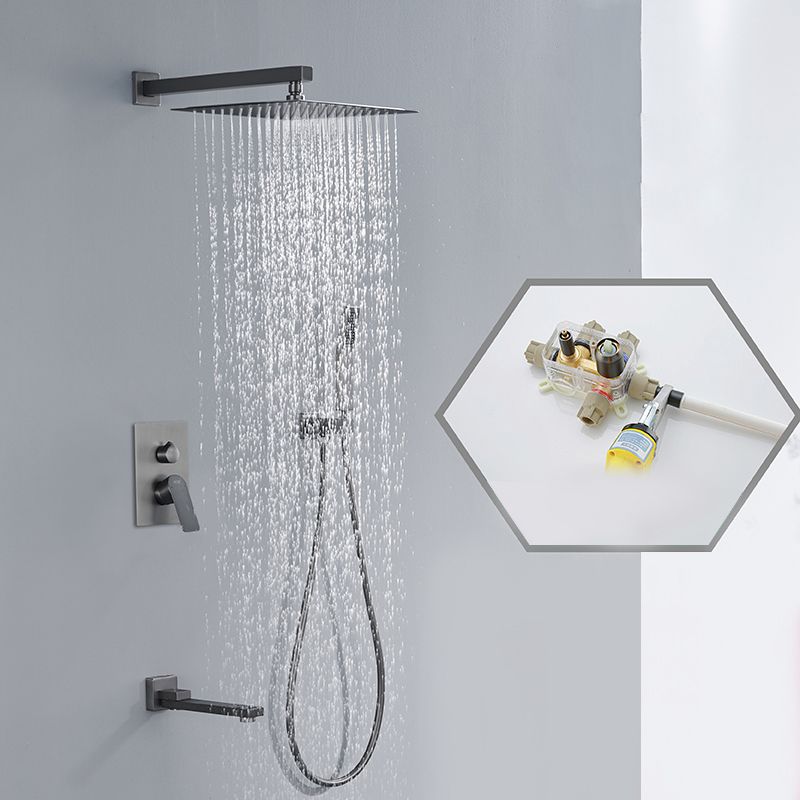 Modern Shower System Brass Temperature Control Ceiling Mounted Shower Faucet Clearhalo 'Bathroom Remodel & Bathroom Fixtures' 'Home Improvement' 'home_improvement' 'home_improvement_shower_faucets' 'Shower Faucets & Systems' 'shower_faucets' 'Showers & Bathtubs Plumbing' 'Showers & Bathtubs' 1200x1200_43056b2a-f0d6-4e8a-a2a8-cc2c55a69ca5