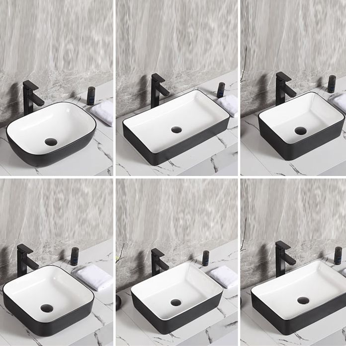 Contemporary Bathroom Sink Porcelain Pop-Up Drain Rectangular Vessel Bathroom Sink Clearhalo 'Bathroom Remodel & Bathroom Fixtures' 'Bathroom Sinks & Faucet Components' 'Bathroom Sinks' 'bathroom_sink' 'Home Improvement' 'home_improvement' 'home_improvement_bathroom_sink' 1200x1200_431ac703-3c9b-4fe3-bb1a-4c91da8ac6f4