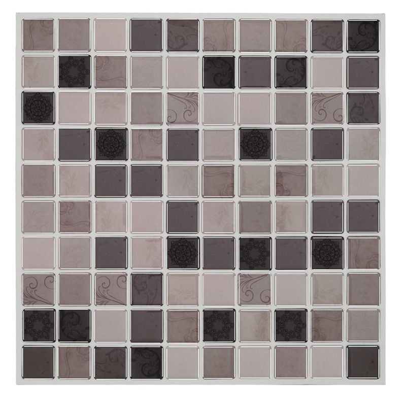 Peel and Stick Tile Mosaic Stain Resistant Square Peel and Stick Tile for Kitchen Clearhalo 'Flooring 'Home Improvement' 'home_improvement' 'home_improvement_peel_stick_blacksplash' 'Peel & Stick Backsplash Tile' 'peel_stick_blacksplash' 'Walls & Ceilings' Walls and Ceiling' 1200x1200_431c3453-e285-4418-ba2f-a6f5ba163600