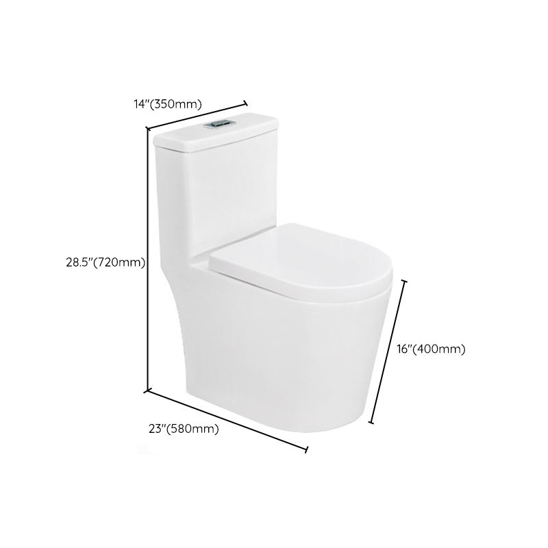 Modern White Flush Toilet Ceramic Elong One-Piece Toilet with Slow Close Seat Clearhalo 'Bathroom Remodel & Bathroom Fixtures' 'Home Improvement' 'home_improvement' 'home_improvement_toilets' 'Toilets & Bidets' 'Toilets' 1200x1200_4326e525-7bae-4775-ae8e-5694faa15796