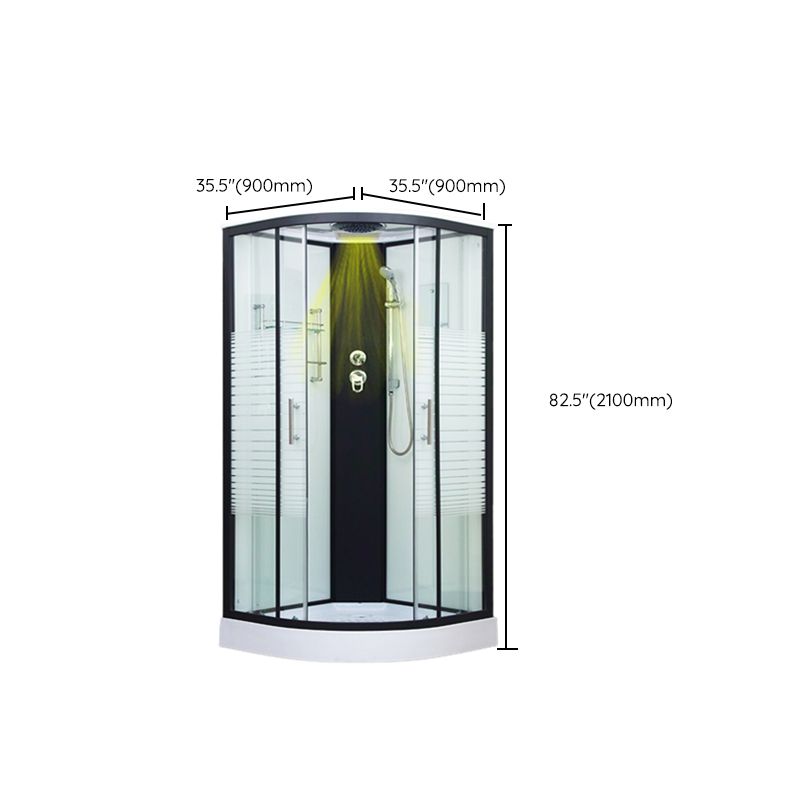 Tempered Glass Shower Stall Double Sliding Shower Stall with Header Clearhalo 'Bathroom Remodel & Bathroom Fixtures' 'Home Improvement' 'home_improvement' 'home_improvement_shower_stalls_enclosures' 'Shower Stalls & Enclosures' 'shower_stalls_enclosures' 'Showers & Bathtubs' 1200x1200_4330a328-c563-497d-a4dc-3d774d7278e7