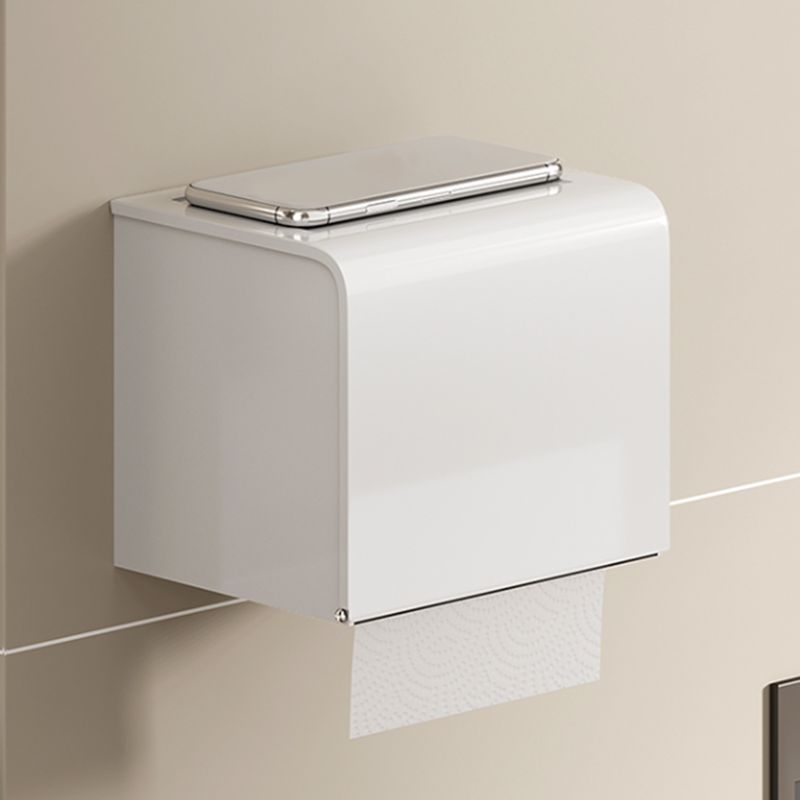 Contemporary Bath Hardware Set in Stainless Aluminum Matte White Robe Hooks/Bath Shelf Clearhalo 'Bathroom Hardware Sets' 'Bathroom Hardware' 'Bathroom Remodel & Bathroom Fixtures' 'bathroom_hardware_sets' 'Home Improvement' 'home_improvement' 'home_improvement_bathroom_hardware_sets' 1200x1200_43502ed6-0c6e-4f01-b2ee-b87748ea0ffa