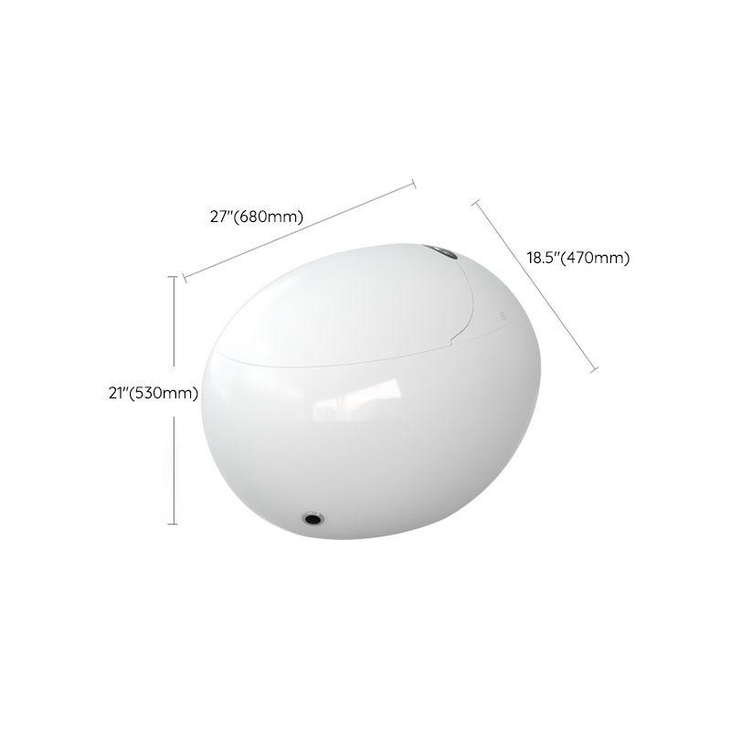 Round One-Piece Smart Toilet Bidet White All-In-One Toilet Bidet Clearhalo 'Bathroom Remodel & Bathroom Fixtures' 'Bidets' 'Home Improvement' 'home_improvement' 'home_improvement_bidets' 'Toilets & Bidets' 1200x1200_4353b329-5fa3-44d2-8788-ff49584d2380