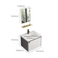 Modern Sink Vanity Set Wall Mounted Rectangular Sink Drawers Vanity Set Clearhalo 'Bathroom Remodel & Bathroom Fixtures' 'Bathroom Vanities' 'bathroom_vanities' 'Home Improvement' 'home_improvement' 'home_improvement_bathroom_vanities' 1200x1200_4359f259-c830-41c8-a5ea-fb1337ba71a8