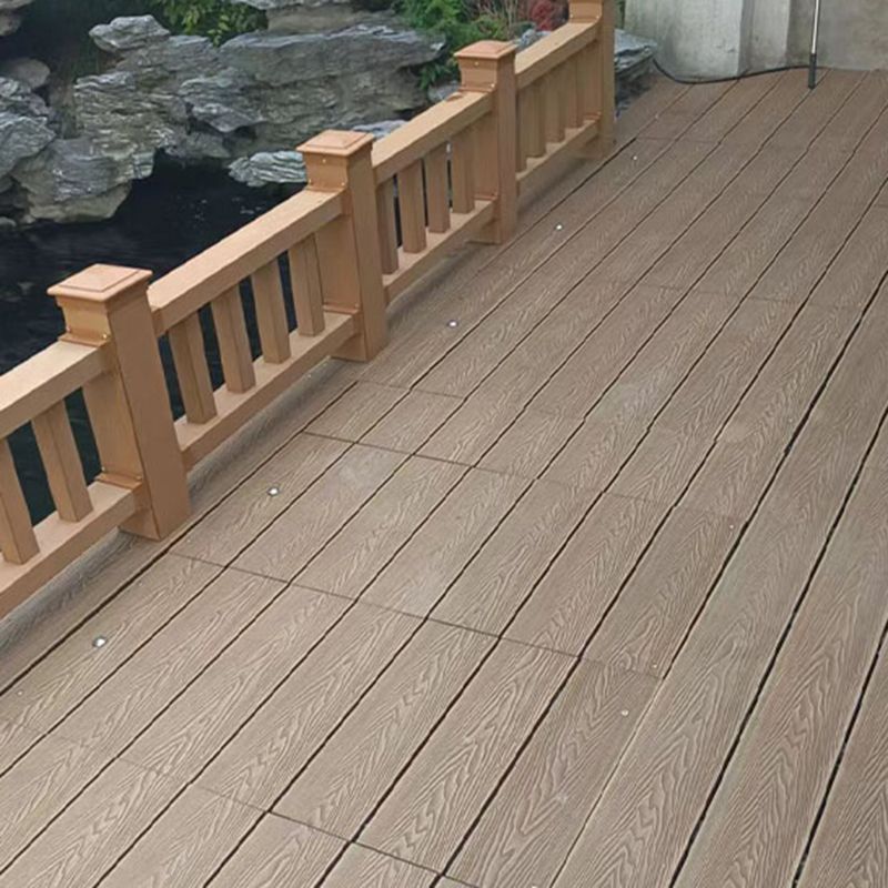 Deck Plank Wooden Waterproof Snapping Embossed Decking Tiles Clearhalo 'Home Improvement' 'home_improvement' 'home_improvement_outdoor_deck_tiles_planks' 'Outdoor Deck Tiles & Planks' 'Outdoor Flooring & Tile' 'Outdoor Remodel' 'outdoor_deck_tiles_planks' 1200x1200_435c481e-0496-44aa-b3ee-440a17ab72c3