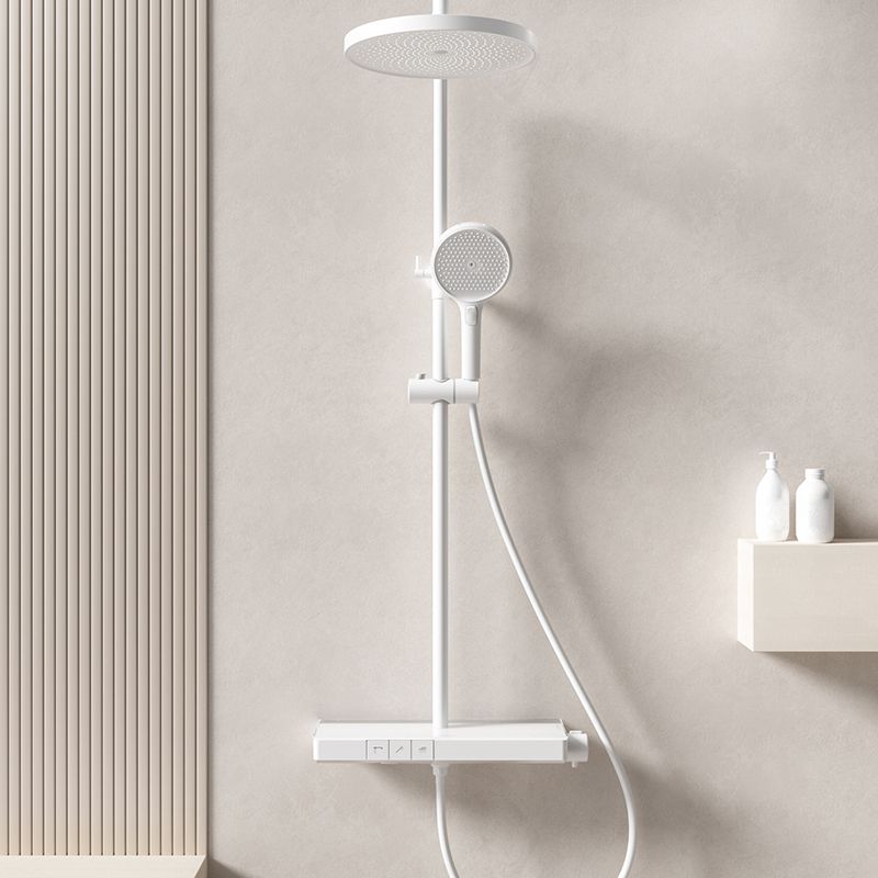 Modern Shower System Brass Volume Control Slide Bar Included Shower Combo Clearhalo 'Bathroom Remodel & Bathroom Fixtures' 'Home Improvement' 'home_improvement' 'home_improvement_shower_faucets' 'Shower Faucets & Systems' 'shower_faucets' 'Showers & Bathtubs Plumbing' 'Showers & Bathtubs' 1200x1200_435ef812-c108-40f3-9931-7756f571cf53