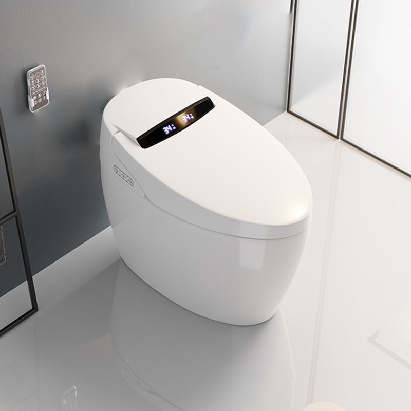 White Heated Seat Bidet Floor Standing Bidet Smart Toilet with Quiet-Close Clearhalo 'Bathroom Remodel & Bathroom Fixtures' 'Bidets' 'Home Improvement' 'home_improvement' 'home_improvement_bidets' 'Toilets & Bidets' 1200x1200_4364d32f-da34-4c24-9eb9-1c9a520bc228