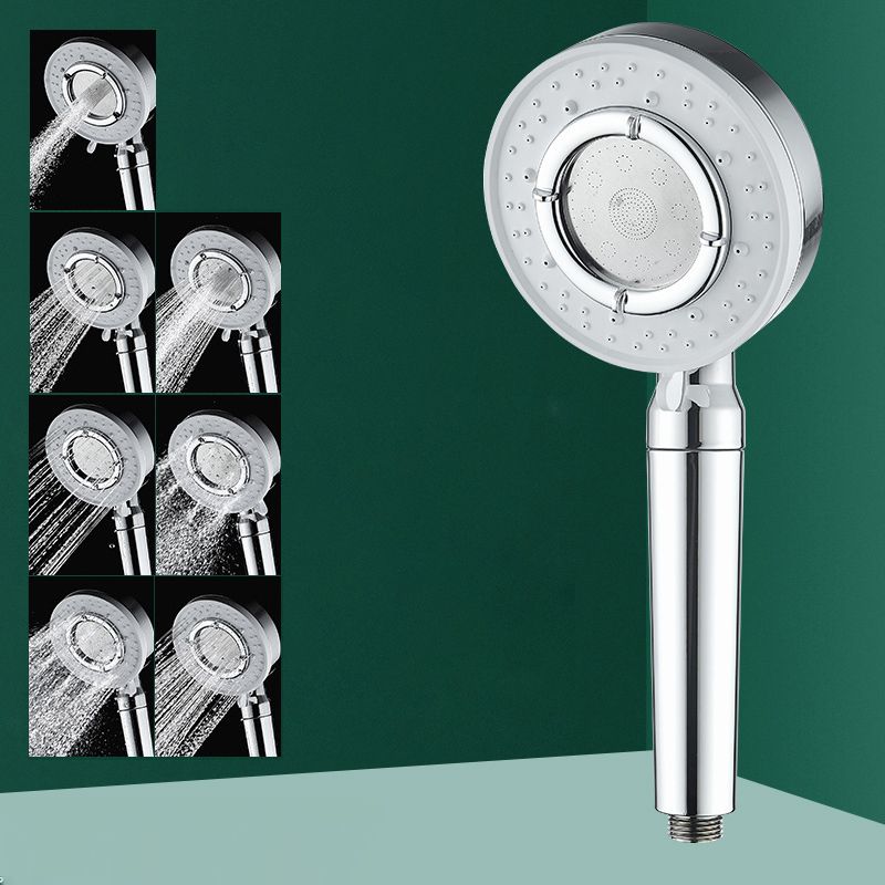 Modern Handheld Shower Head Adjustable Spray Pattern Shower Head in Stainless Steel Clearhalo 'Bathroom Remodel & Bathroom Fixtures' 'Home Improvement' 'home_improvement' 'home_improvement_shower_heads' 'Shower Heads' 'shower_heads' 'Showers & Bathtubs Plumbing' 'Showers & Bathtubs' 1200x1200_4383b7d1-9153-4caa-a959-5582516c7737