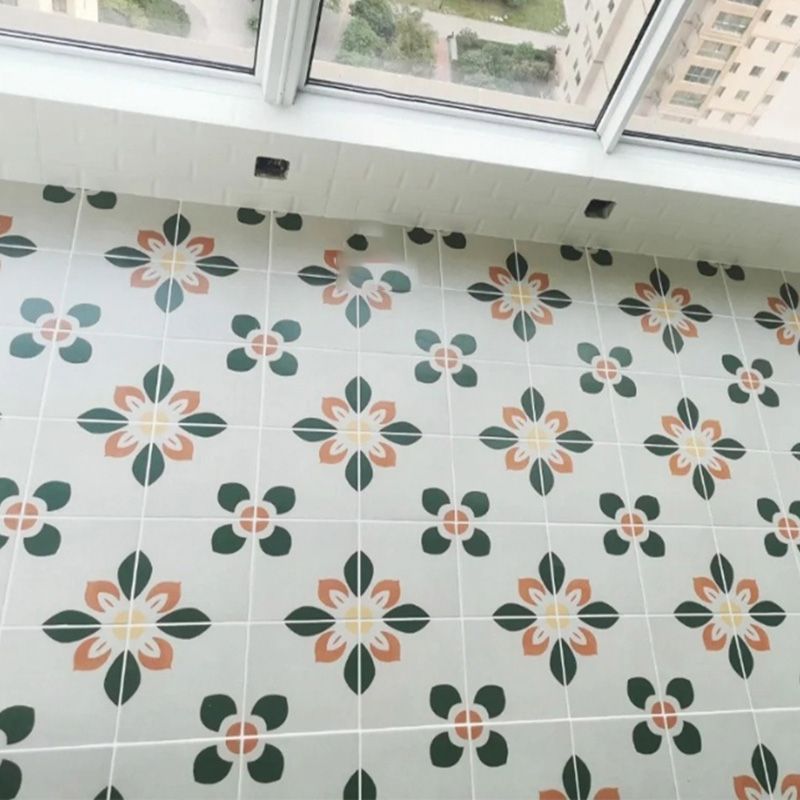 Square Ceramic Matte Straight Edge Singular Tile Moroccan Bathroom Floor Clearhalo 'Floor Tiles & Wall Tiles' 'floor_tiles_wall_tiles' 'Flooring 'Home Improvement' 'home_improvement' 'home_improvement_floor_tiles_wall_tiles' Walls and Ceiling' 1200x1200_43929ee7-287f-4cc8-ab4e-ad480bcb2cf8