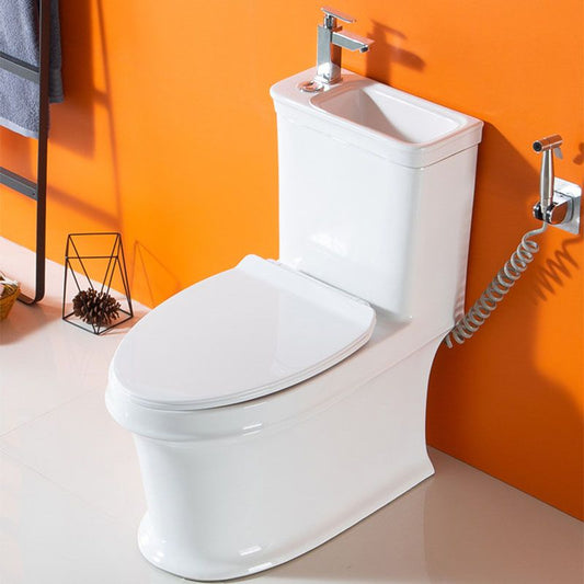 Siphon Jet Flush Toilet Modern One-Piece Toilet with Slow Close Seat Clearhalo 'Bathroom Remodel & Bathroom Fixtures' 'Home Improvement' 'home_improvement' 'home_improvement_toilets' 'Toilets & Bidets' 'Toilets' 1200x1200_43988245-9ae2-41e2-b54b-491a61683803