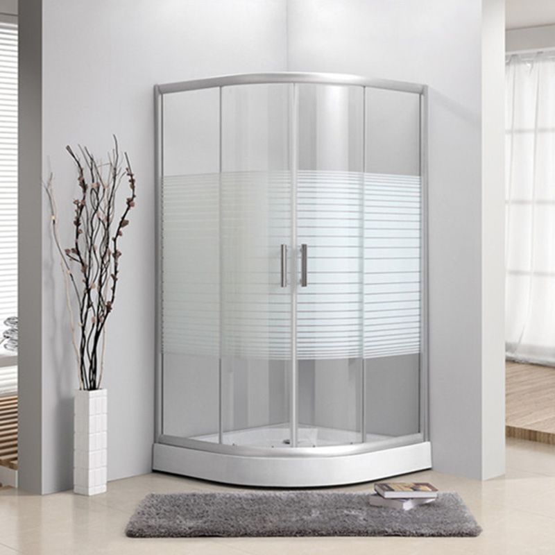 Semi-Frameless Shower Bath Door Double Sliding Shower Doors Patterned Clearhalo 'Bathroom Remodel & Bathroom Fixtures' 'Home Improvement' 'home_improvement' 'home_improvement_shower_tub_doors' 'Shower and Tub Doors' 'shower_tub_doors' 'Showers & Bathtubs' 1200x1200_439c828d-518f-40ba-a8bb-9ec38dd92125
