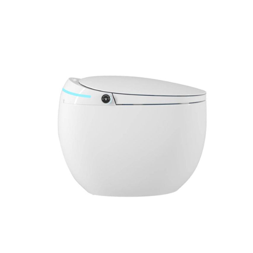 Contemporary Smart Bidet White Ceramic Round Dryer Floor Mount Bidet Clearhalo 'Bathroom Remodel & Bathroom Fixtures' 'Bidets' 'Home Improvement' 'home_improvement' 'home_improvement_bidets' 'Toilets & Bidets' 1200x1200_43a5d4a1-365f-4e28-b362-033d3edc5ef6