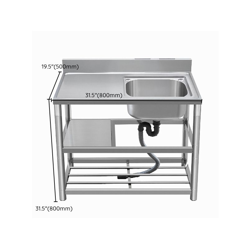 Modern Style Kitchen Sink All-in-one Stainless Steel Kitchen Sink with Drain Assembly Clearhalo 'Home Improvement' 'home_improvement' 'home_improvement_kitchen_sinks' 'Kitchen Remodel & Kitchen Fixtures' 'Kitchen Sinks & Faucet Components' 'Kitchen Sinks' 'kitchen_sinks' 1200x1200_43c395ca-aacd-4a23-9ea1-ed0288927db7