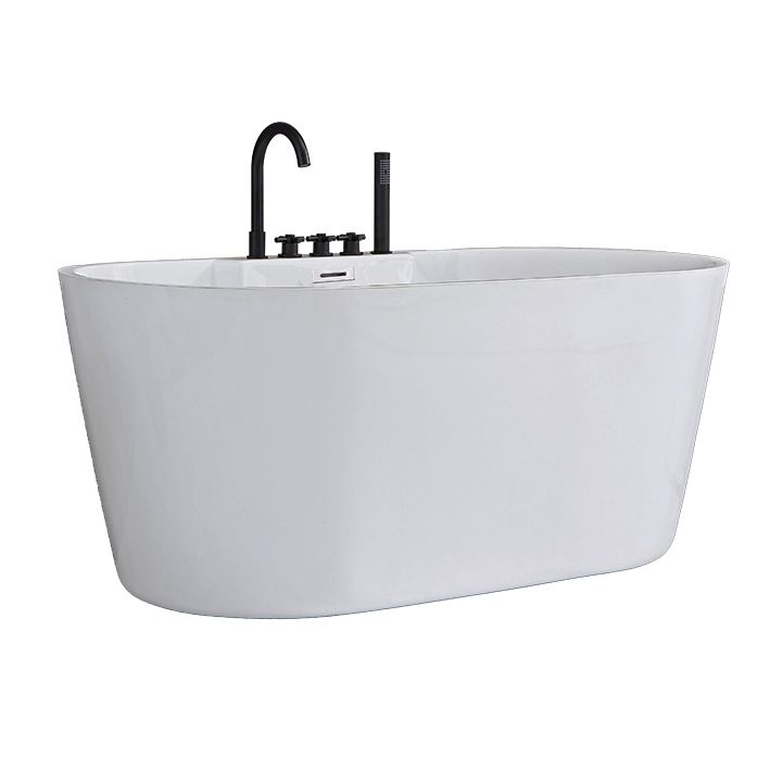 Soaking Antique Finish Bath Stand Alone Modern Oval Bath Tub Clearhalo 'Bathroom Remodel & Bathroom Fixtures' 'Bathtubs' 'Home Improvement' 'home_improvement' 'home_improvement_bathtubs' 'Showers & Bathtubs' 1200x1200_43da57a7-7ad4-422f-a7e2-da8b2de35e6d