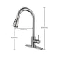 High Arch Standard Kitchen Faucet Lead Free Swivel Spout with Pull Out Sprayer Clearhalo 'Home Improvement' 'home_improvement' 'home_improvement_kitchen_faucets' 'Kitchen Faucets' 'Kitchen Remodel & Kitchen Fixtures' 'Kitchen Sinks & Faucet Components' 'kitchen_faucets' 1200x1200_43dbd701-68c1-4ea3-a201-be367b580eff