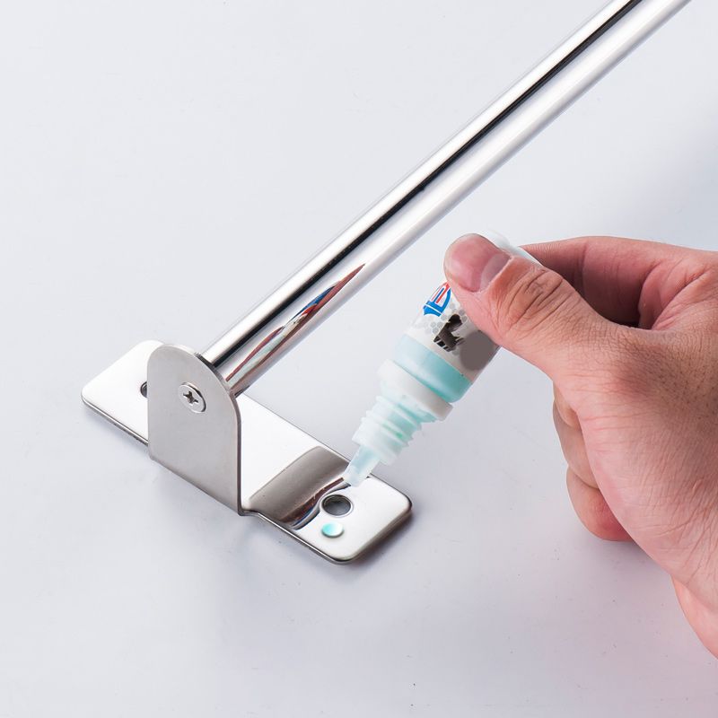 3-Piece Stainless Steel Bathroom Accessory Set Modern Chrome Slipper Stand Clearhalo 'Bathroom Hardware Sets' 'Bathroom Hardware' 'Bathroom Remodel & Bathroom Fixtures' 'bathroom_hardware_sets' 'Home Improvement' 'home_improvement' 'home_improvement_bathroom_hardware_sets' 1200x1200_43e25d56-4b16-4802-963c-8e666735a35f