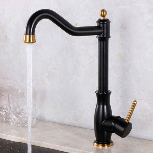 Traditional Single Level Standard Kitchen Faucet Lead Free Faucet Clearhalo 'Home Improvement' 'home_improvement' 'home_improvement_kitchen_faucets' 'Kitchen Faucets' 'Kitchen Remodel & Kitchen Fixtures' 'Kitchen Sinks & Faucet Components' 'kitchen_faucets' 1200x1200_43f25bcc-b44c-414d-b1cf-22923695bfb4