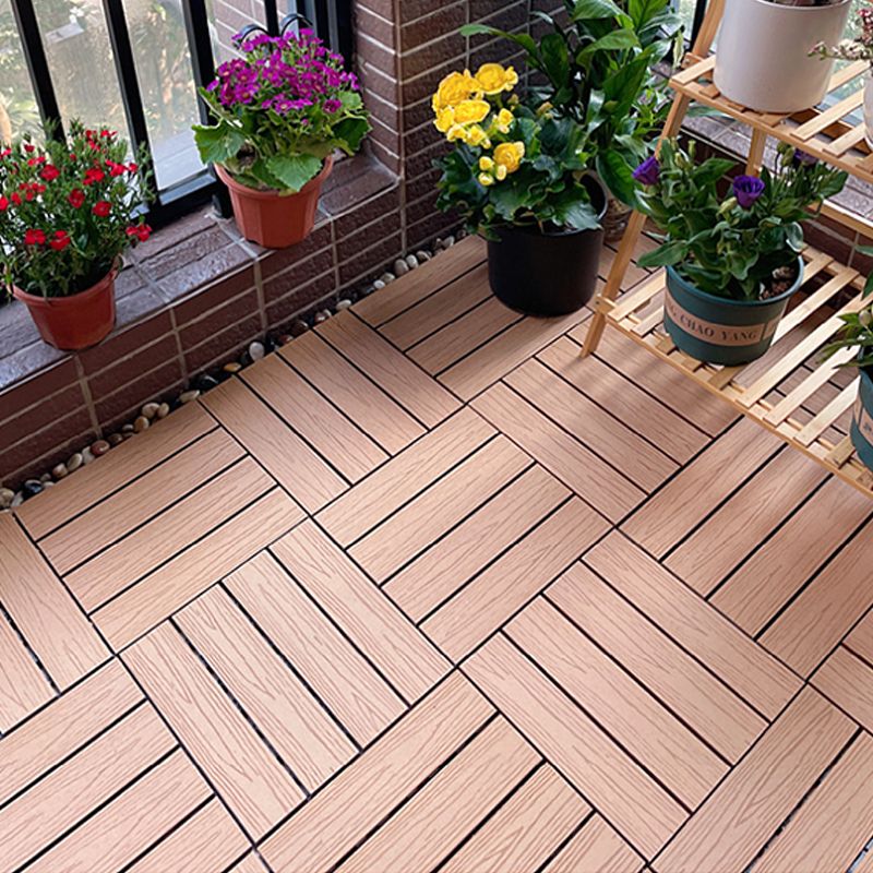 Anti-corrosion Wood Flooring Modern Style Square Outdoor Wood Flooring Clearhalo 'Flooring 'Hardwood Flooring' 'hardwood_flooring' 'Home Improvement' 'home_improvement' 'home_improvement_hardwood_flooring' Walls and Ceiling' 1200x1200_4401b66d-6900-4fa9-a8a1-5666279d8c3e