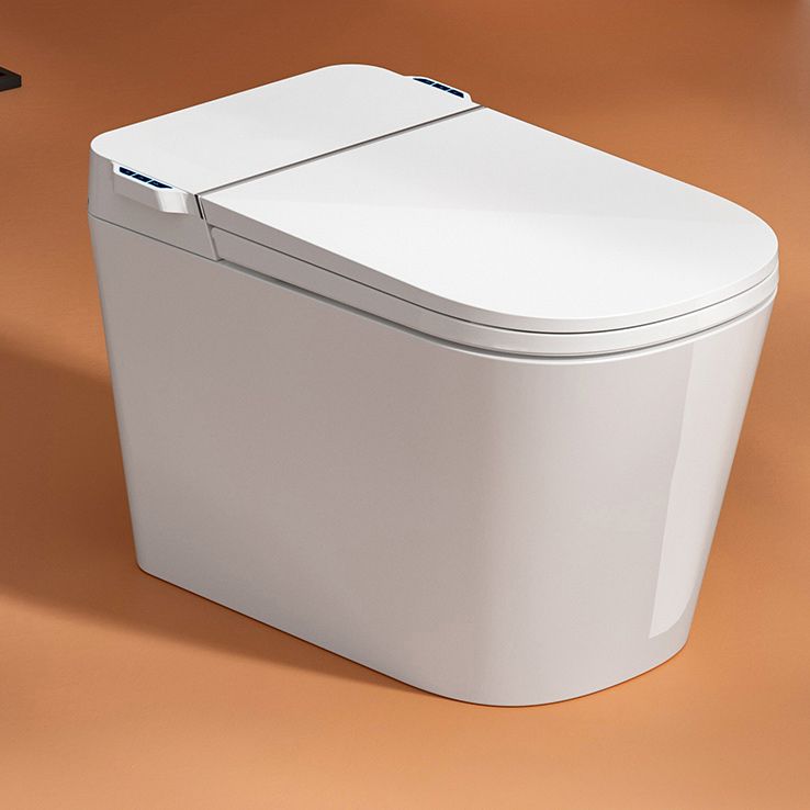 Elongated Floor Mount Bidet in White All-In-One Smart Bidet with Heated Seat Clearhalo 'Bathroom Remodel & Bathroom Fixtures' 'Bidets' 'Home Improvement' 'home_improvement' 'home_improvement_bidets' 'Toilets & Bidets' 1200x1200_4404993a-7591-4c59-b503-28e1fbd4932b